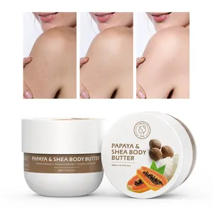 Eigenmarke Aufhellungs-Körperpflegeprodukt Großhandel natürliche tägliche Hydratation bio-Papaya- & Sheabutter-Body-Lotion