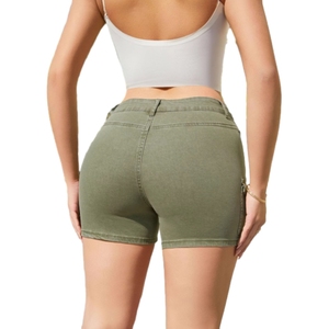 Jeans de Mujer de Cintura Media y Ajustados a la Cadera de Alta Calidad y Gran Venta, y Shorts Holgados de Moda para Mujer - Product Image 2