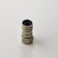 Conector Coaxial RF de 75 ohmios, Tipo F Macho, para Cable RG6