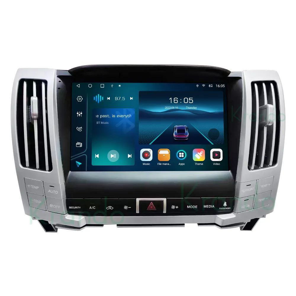 Krando 9 "TS10 Android đài phát thanh xe cho Lexus RX330 RX350 rx400 2004 2009 Carplay Android tự động Wifi và 4 Gam thẻ Sim