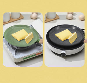 Poêle à crêpes JOHO en alliage d'aluminium antiadhésive, poêle plate Dosa Tawa, revêtement extérieur marbré, écologique, compatible <span class=keywords><strong>induction</strong></span>, compatible avec toutes les plaques de cuisson - Product Image 6