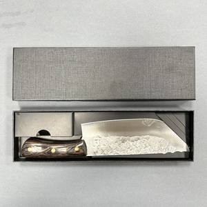 LHMQ01C acciaio al carbonio 8 pollici mannaia in legno Wenge manico in legno cinese coltelli da Chef pieno di codolo forgiato coltello da taglio - Product Image 2