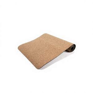 Tapete de Yoga de Corcho Personalizado de Alta Calidad UOO con Base de Goma Natural Antideslizante e Impermeable para Pilates - Product Image 1