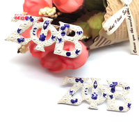 Vente en gros d'émail bleu grec lettre Zeta Phi Beta sororité perle broche épinglette pour femmes costume manteau mode bijoux accessoires