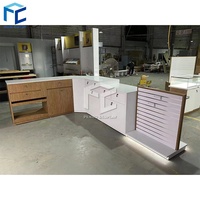 Meubles en bois MDF de magasin de téléphone portable de vitrine d'ordinateur de support de présentoir de téléphone portable de conception de mode à vendre
