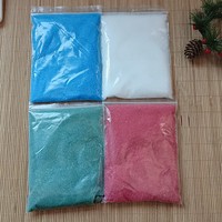 Le fabricant propose de la cire de soja granulaire colorée en sac de 1 kg avec des propriétés d'aromathérapie, respectueuses de l'environnement et sans fumée