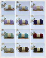 200g Hand-Knitted 100% Polyester Fancy Yarn with Gold Thread Shiny and Flashing 13 Colors for Bags Carpets Clothes
