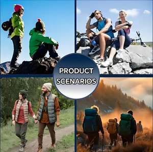 Veste Safari Unisexe |   Écologique, léger et imperméable, traité par cisaillage |   Vêtements décontractés d'extérieur réversibles à capuche pour toutes les saisons - Product Image 5