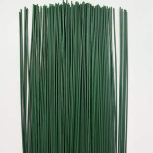 EL-05 40 cm Plastic <strong>Floral</strong> Rod with Green <strong>Wire</strong> Imitation Artificial Graduation Paper Artisan Art for Mother's Day - Product Image 5