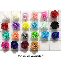 Vente en gros de mini-têtes de roses en mousse PE de 2,5 cm pour boîtes, 144 pièces par sac