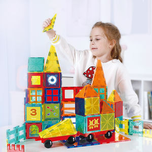 Bloques de Construcción Magnéticos Coloridos de Fantasía Onshine, Bloques de Construcción de Arcoíris Apilables para Niños - Product Image 2
