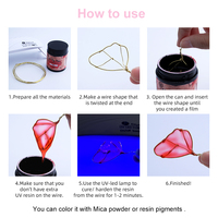 TIMESRUI résine UV colorée pour formes de fil résine UV dure pour fil fleurs décoration colle pour bijoux à bricoler soi-même artisanat d'art faisant