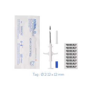 Transpondeur RFID injectable 134,2 KHz ISO pour le suivi des animaux, <span class=keywords><strong>puce</strong></span> intelligente pour animaux de compagnie, chiens et chats, fourni par l'usine - Product Image 1