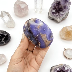 Pierre de Palmier en Agate Cerise Bleue, Cristal de Guérison, Vente en Gros, Fengshui, Reiki, Cadeau de Mariage - Product Image 3