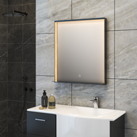 Miroir à Led avec Cadre en Bathnologie Vendeur Chaud Miroir à LED pour Salle de Bain Rectangle Hôtel Salle de Bain de Luxe Miroir à LED pour Salle de Bain