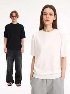 Camiseta Clásica de Cuello Redondo y Manga Corta para Hombre, Transpirable, Estilo Urbano, Tejido Suave Tipo Algodón, para Primavera/Verano - Product Image 5