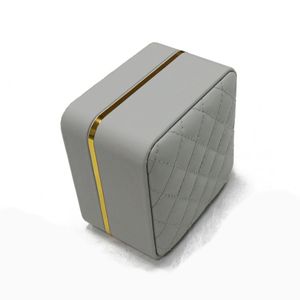 Nouvelle boîte d'emballage de bijoux haut de gamme personnalisée boîtes de colliers d'anneaux boîte d'emballage de bijoux en cuir PU de luxe - Product Image 2