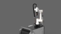 Bras robotisé de soudage DONSIN Cobot à six axes avec contrôle PLC et alimentation en fil, performances de soudage laser stables