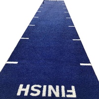 Tapis de gazon artificiel vert pour entraînement sportif, pour piste ronde de gymnastique