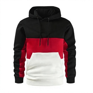 <b>Men</b> Hooded <b>Sweatshirt</b> Regular Fit Casual Autumn Wear Fleece 100% Cotton Breathable Pocket Design <b>White</b> Gray Black - Product Image 2