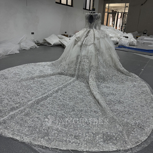 Squisito Abito da <span class=keywords><strong>Sposa</strong></span> da Principessa in Pizzo Vestidos De Novia Mn291 - Product Image 3