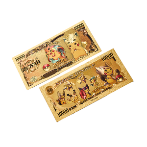 Nhiều loại dễ thương chất lượng cao Anime Pikachu vàng lá kỷ niệm tiền giấy quà tặng trẻ em - Product Image 2