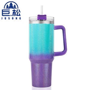 Bicchieri Termici all'Ingrosso 30oz/40oz, Tazza da Viaggio per Caffè in Acciaio Inox Sottovuoto 30/40oz con Manico e Cannuccia - Product Image 2