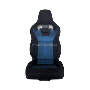 Sièges baquet de course universels RECARO SR3 en suède bleu, avec rails à double verrouillage, pour usage automobile – Vente chaude - Product Image 2