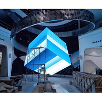 Écran carré de publicité Magic RVB intérieur extérieur HD P2.5 LED Logo Marque Signe Led Cube Écran d'affichage