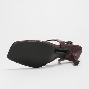 <span class=keywords><strong>Sandalias</strong></span> de tacón alto para mujer 1828-2 con punta abierta y tiras en el tobillo, tacón cuadrado suave con cierre de botón, estilo de caña alta para exteriores, ideales para el verano. - Product Image 6