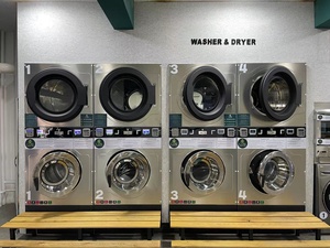 Équipement de blanchisserie commerciale à monnayeur pour laverie libre-service : Laveuse et sécheuse superposées à monnayeur - Product Image 5
