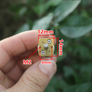 Moteur miniature à engrenages DC, longueur 15 mm, diamètre d'axe 3 mm, 3-9 V, moteur à balais pour petits appareils - Product Image 2