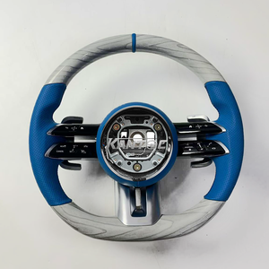 พวงมาลัยไม้เปียโนสีดำเหมาะสำหรับ Mercedes-Benz <span class=keywords><strong>AMG</strong></span> 809 W167 W205 W213 W222 W207 W212 GTS - Product Image 5