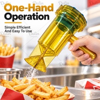 Distributeur de sel commercial pour la préparation des aliments en restaurant, avec poignée et corps transparent, pour une utilisation en cuisine et en restauration