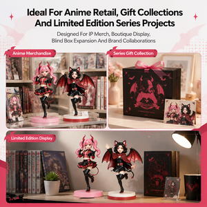 WEIMEI TOY Muñecas de Anime Personalizadas de PVC/TPR, Doble Sirena Demonio con Atuendo de Alas y Cuernos - Coleccionable Ecológico a Escala 1/60 - Product Image 5