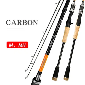 Karbon Fiber balıkçılık tuzlu su Baitcasting İplik M/MH iki kutuplu isteğe bağlı yem döküm çubuklar