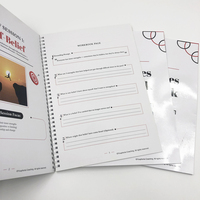Impression de catalogues colorés A4/A5 de haute qualité, faible MOQ, service d'impression de brochures avec reliure spirale