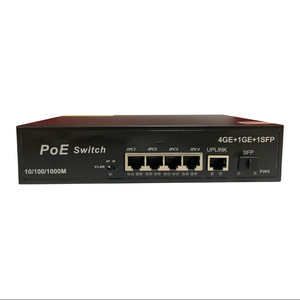 PoE <b>Switch</b> 4GE+1GE+1SFP 10/100/1000M Uplink SFP Port <b>Network</b> <b>Switch</b> for IPC Surveillance - Product Image 1