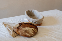 Panier à pain rond Willow servant des paniers ovales tissés panier d'épreuvage au levain en osier avec doublure amovible