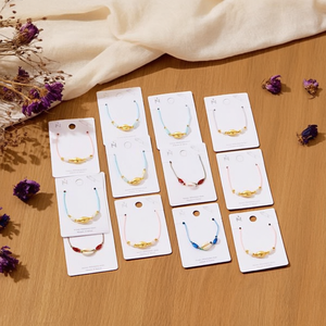 Gold Shell Beaded <b>Bracelet</b> Stainless Steel Handmade Fashion Jewelry 12pcs <b>Set</b> - Product Image 3