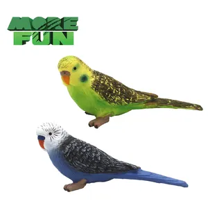 מעולה הביצוע PVC בעלי החיים צעצועי מציאותי צלמית ידידותית לסביבה ציפור תוכי צעצועים