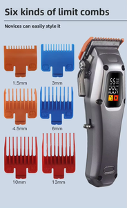 Bán buôn tóc cắt chuyên nghiệp cortadora de pelo với LED hiển thị tốc độ cao 5500 vòng/phút không dây Tóc máy cắt - Product Image 5