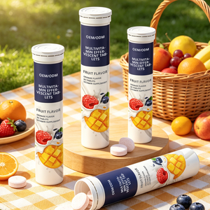<span class=keywords><strong>Compresse</strong></span> <span class=keywords><strong>Effervescenti</strong></span> OEM Best Seller con Vitamina C e Zinco per il Supporto Immunitario, Gusto Arancia, Etichetta Privata - Product Image 5