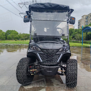 कस्टम चमक 48v लिथियम बैटरी 8-सीटर गोल्फ कार्ट इलेक्ट्रिक ईंधन बारिश कवर के साथ - Product Image 2