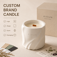 AIKUN - Contrôle qualité strict - Bougies artisanales durables - Design unique - Bougie parfumée en céramique pour les cadeaux de mariage