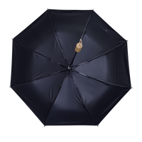 Petit parapluie manuel pour adultes, manche en bois, gravure laser du logo, pliable, motif écossais, protection UV, cadeau, style coréen