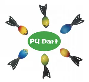 PU dart PU foam rocket anti stress missile ball rocket customize logo printing throwing toy no sharp