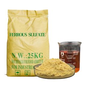 Polvo de secado por pulverización PFS de sulfato férrico amarillo de alta pureza 25 kg/paquete <span class=keywords><strong>Fe2</strong></span>(<span class=keywords><strong>SO4</strong></span>)3 agente auxiliar químico para tratamiento de agua - Product Image 1