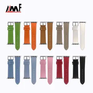 Good Quality Colorful 20Mm Italian Nappa Leather Watch Strap Quick Release SmartWatch Strap For I Watch