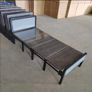 La <span class=keywords><strong>cama</strong></span> plegable <span class=keywords><strong>compacta</strong></span> de hierro ideal para dormitorios, apartamentos y escuelas ofrece una solución práctica y versátil - Product Image 4